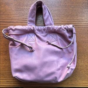 Maxwell leather mauve Drawstring Women's Bag